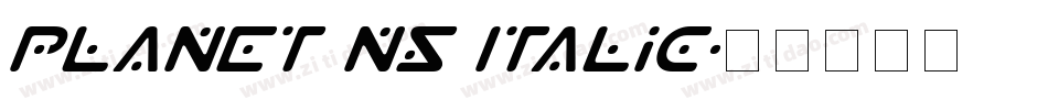 Planet NS Italic字体转换